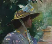 Woman in a Wide Brimmed Hat 1897 By Laura Muntz Lyall