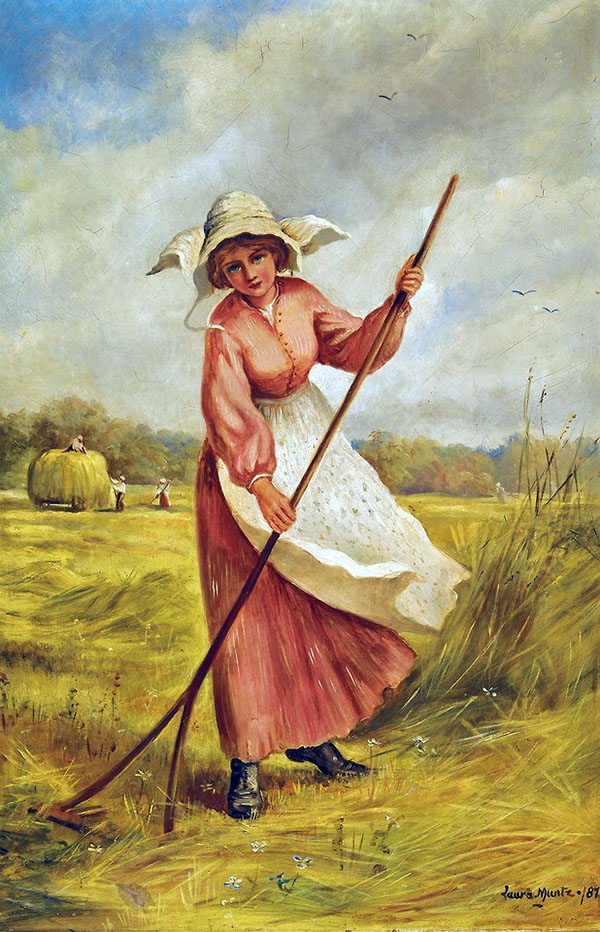 Working The Field by Laura Muntz Lyall | Oil Painting Reproduction