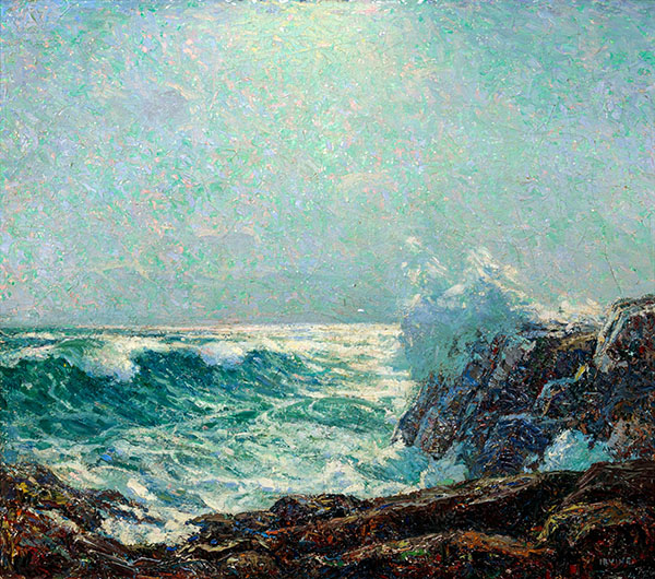 Crashing Waves by Wilson H Irvine | Oil Painting Reproduction