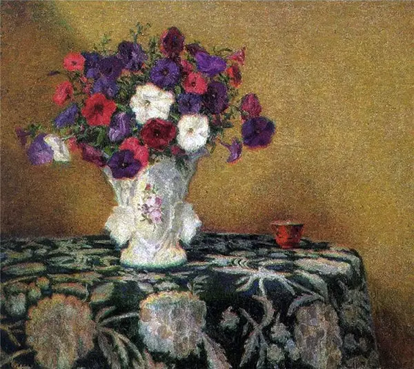 Still Life with Petunias By Wilson H Irvine
