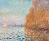 Argenteuil Basin with a Single Sailboat By Claude Monet