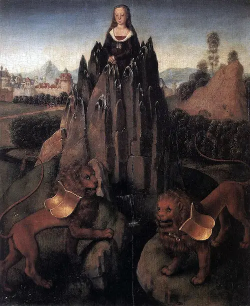 Allegory with a Virgin 1480 By Hans Memling