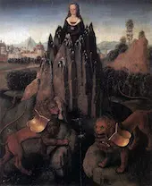 Allegory with a Virgin 1480 By Hans Memling
