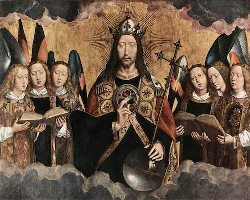 Christ Surrounded by Musician Angels 1480 | Oil Painting Reproduction