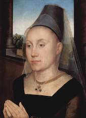 Portrait of Barbara van Vlaendenbergh 1480 By Hans Memling