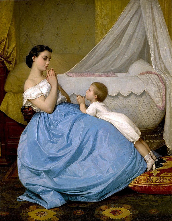 A Bedtime Prayer 2008 by Auguste Toulemouche | Oil Painting Reproduction