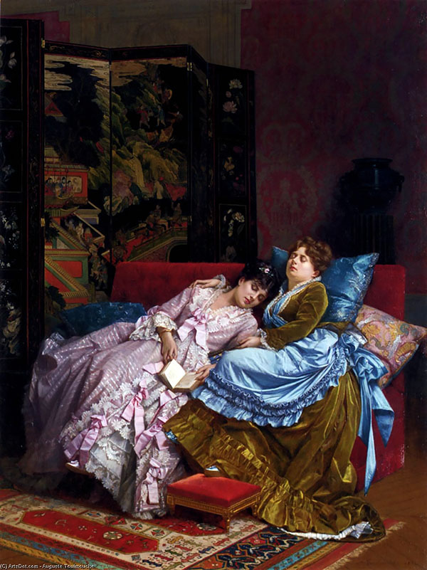 An Afternoon Idyll by Auguste Toulemouche | Oil Painting Reproduction
