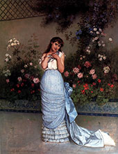 An Elegant Beauty By Auguste Toulemouche