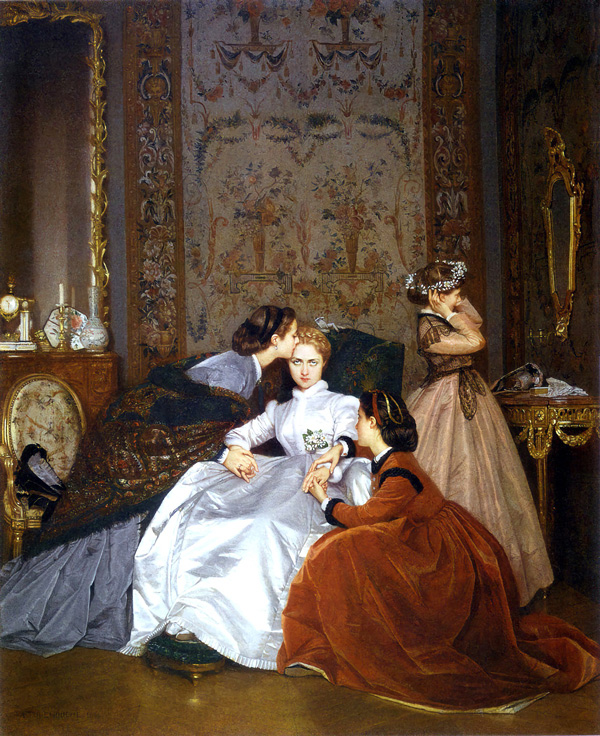 The Reluctant Bride by Auguste Toulemouche | Oil Painting Reproduction
