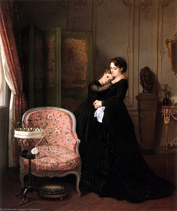 Consolation by Auguste Toulemouche | Oil Painting Reproduction