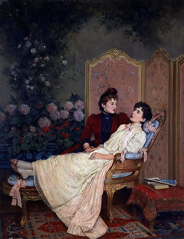 Daydreams by Auguste Toulemouche | Oil Painting Reproduction