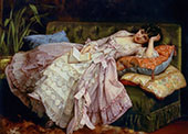 Sweet Doing Nothing 1877 By Auguste Toulemouche