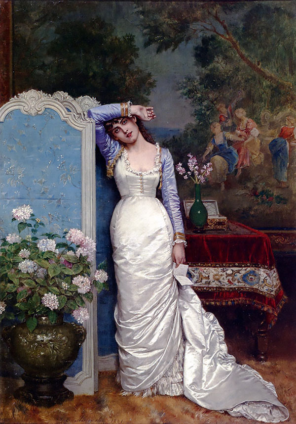 Young Woman in an Interior | Oil Painting Reproduction