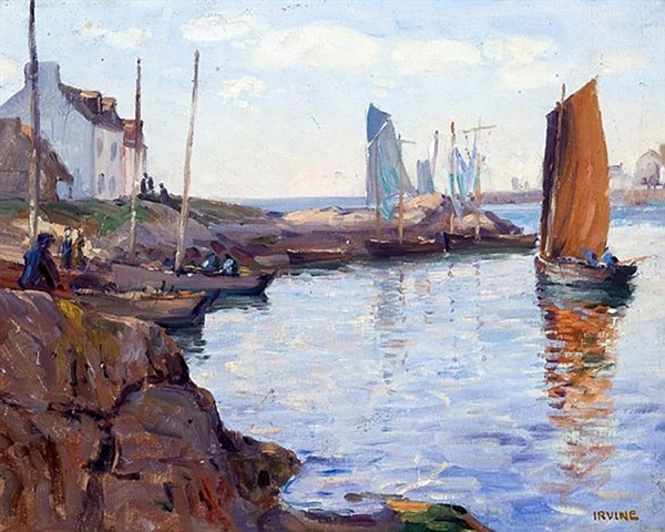 Brittany Coast by Wilson H Irvine | Oil Painting Reproduction