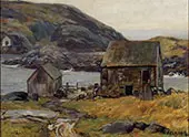 Early Evening Monhegan Harbor By Wilson H Irvine