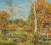 Fall Landscape By Wilson H Irvine