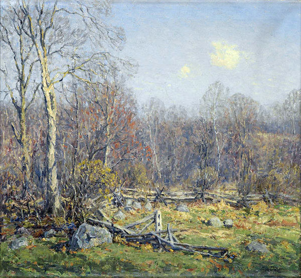 Late April Lyme Connecticut by Wilson H Irvine | Oil Painting Reproduction