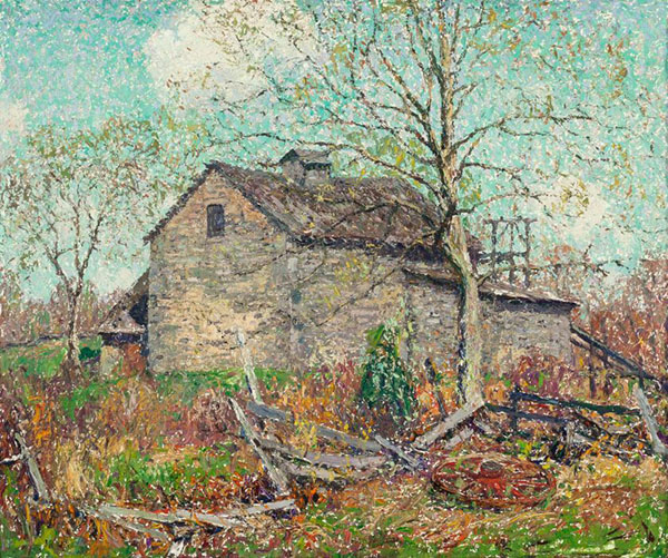 Stone Barn by Wilson H Irvine | Oil Painting Reproduction