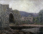View of a Stone Bridge By Wilson H Irvine