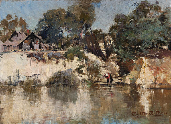 Yarra River Cottage 1898 by Walter Withers | Oil Painting Reproduction