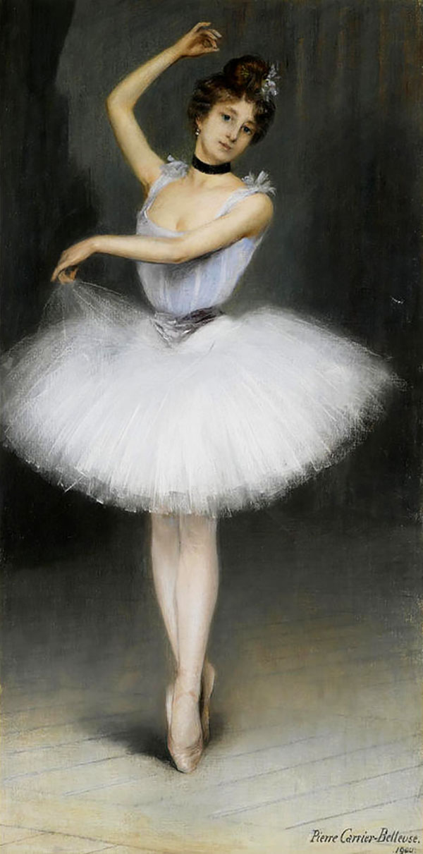 A Ballerina by Pierre Carrier Belleuse | Oil Painting Reproduction