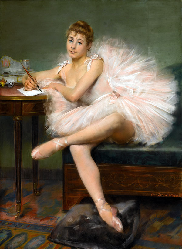 A Ballerina 1900 by Pierre Carrier Belleuse | Oil Painting Reproduction