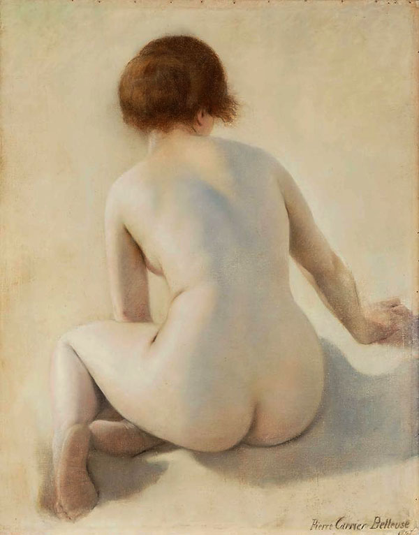 A Nude by Pierre Carrier Belleuse | Oil Painting Reproduction