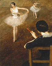 The Ballet Lesson By Pierre Carrier Belleuse