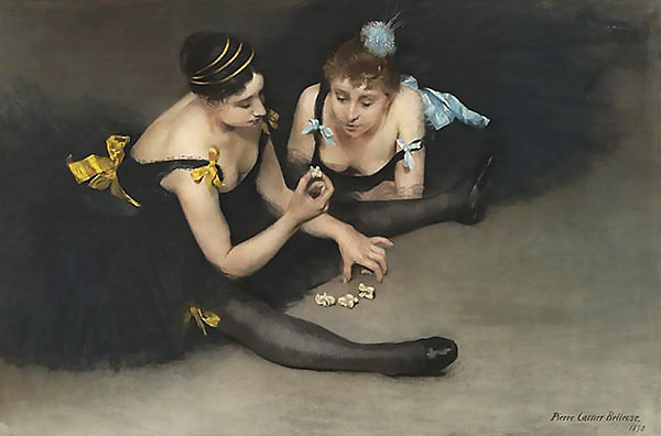 Two Ballerinas by Pierre Carrier Belleuse | Oil Painting Reproduction