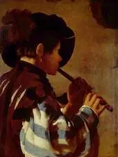 Flautist 1624 By Hendrick ter Brugghen
