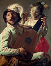 The Duet 1628 By Hendrick ter Brugghen