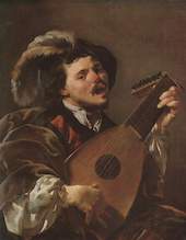The Singing Lute Player 1624 By Hendrick ter Brugghen