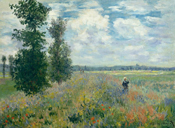 Poppy Fields near Argenteuil 1875 By Claude Monet