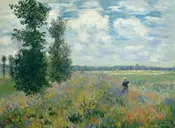 Poppy Fields near Argenteuil 1875 By Claude Monet