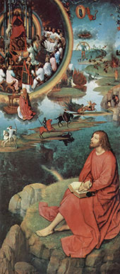 Saint John the Evanglist in Patmos By Hans Memling