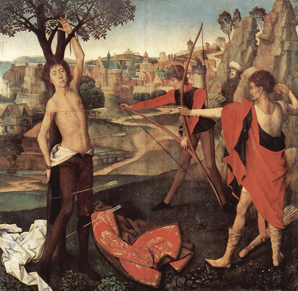 Martyrdom of Saint Sebastian by Hans Memling | Oil Painting Reproduction