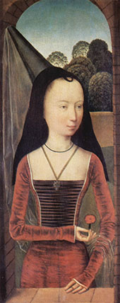 Portrait Einer Jungen Frau 1480 By Hans Memling