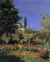 Garden in Bloom Sainte Adresse 1886 By Claude Monet