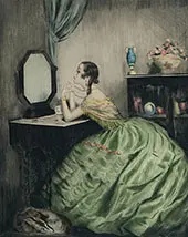 Femme a Sa Coiffeuse By William Ablett