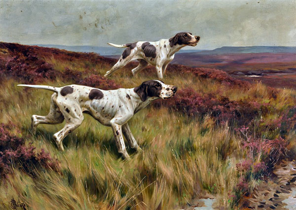 Pointers on Alert by Thomas Blink | Oil Painting Reproduction