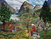 Kari Motif from Sunde 1918 By Nikolai Astrup