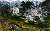 Apple Trees in Bloom By Nikolai Astrup