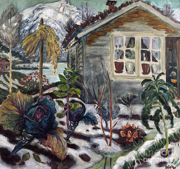 Early Snow by Nikolai Astrup | Oil Painting Reproduction