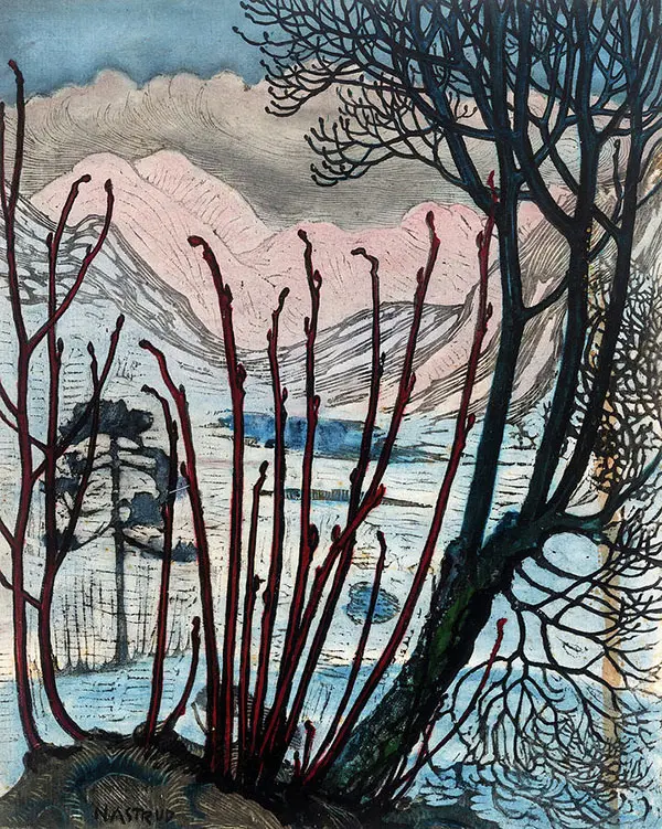 Elements from Spring and Strong Will By Nikolai Astrup