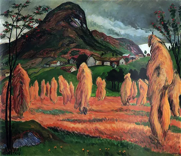 Kornstaur 1920 By Nikolai Astrup