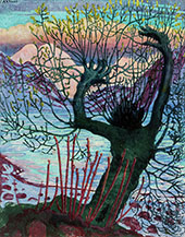 Spring Night and Willow Goblin 1917 By Nikolai Astrup