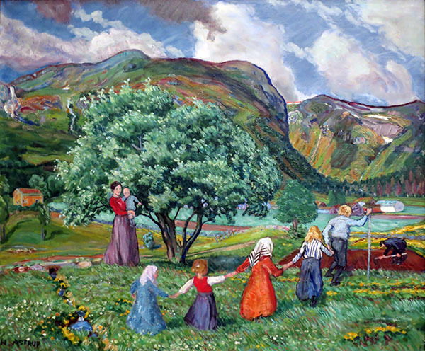 Summer and Playing Children 1913 | Oil Painting Reproduction