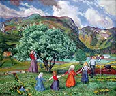 Summer and Playing Children 1913 By Nikolai Astrup