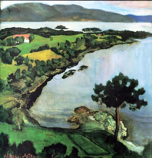 Svanoybukta By Nikolai Astrup