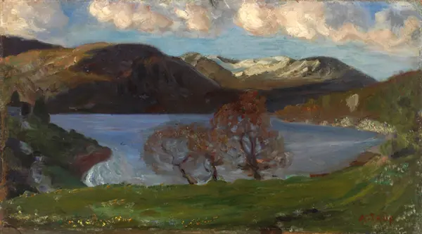 Spring Evening by Jolster Lake By Nikolai Astrup